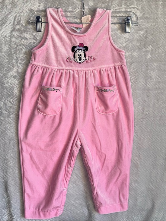 Disney Other - Vintage Disney Minnie Mouse Pink Embroidered Romper | 24 Months